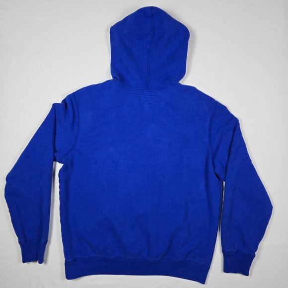 American Eagle Outfitters Blue Hoodie Sweatshirt Mens M Logo Pullover Streetwear - Picture 4 of 9
